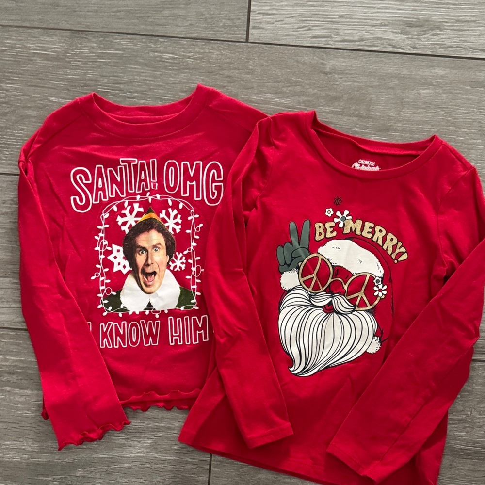 Girls Christmas Shirts Elf